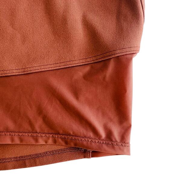 Lululemon Nulu and Mesh Yoga Tank Top Jewel Emboss Spiced Chai Crop Top Size 4 - Picture 5 of 6